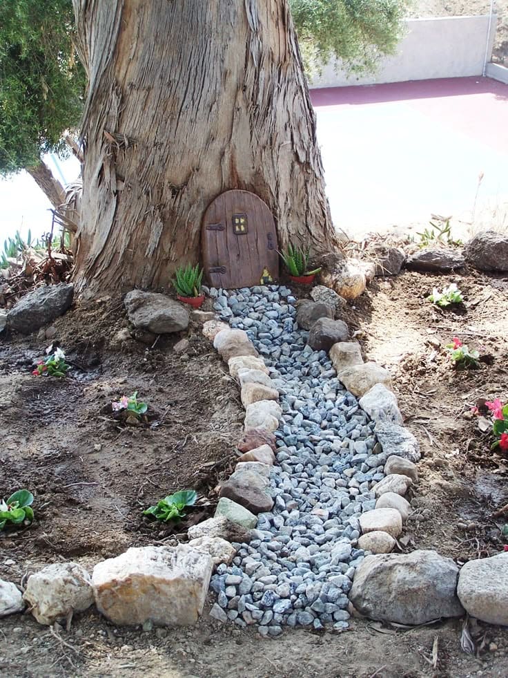 Secret Tree Trunk Fairy Entrance
