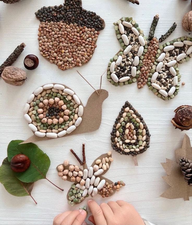 Seed Mosaic Nature Art