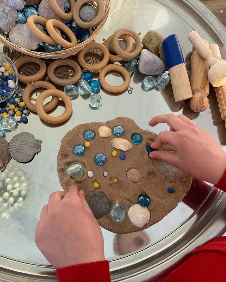 Sensory Sand Dough Play for Kids