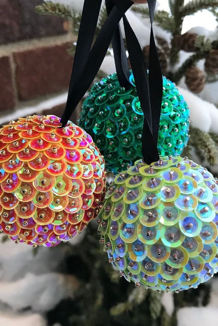 Shimmer and Shine Sequin Baubles