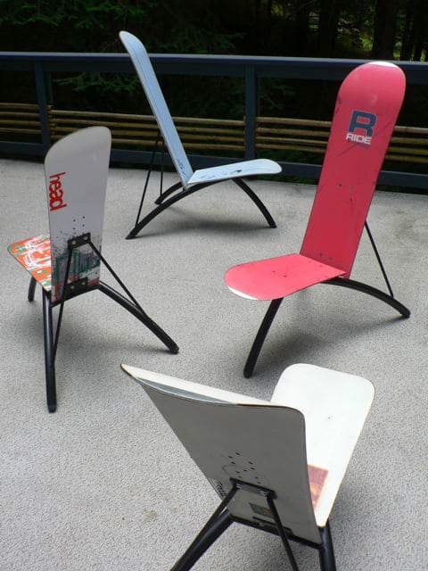 Snowboard Deck Chairs