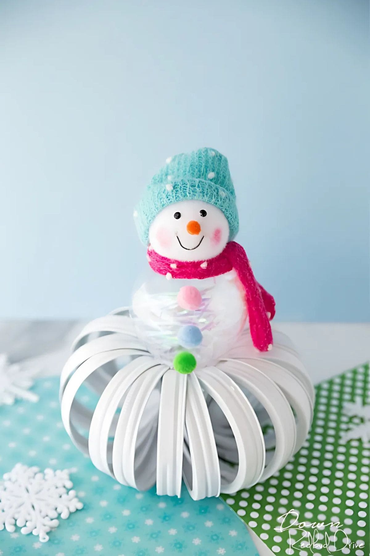 Snowman Mason Jar Ring Decoration