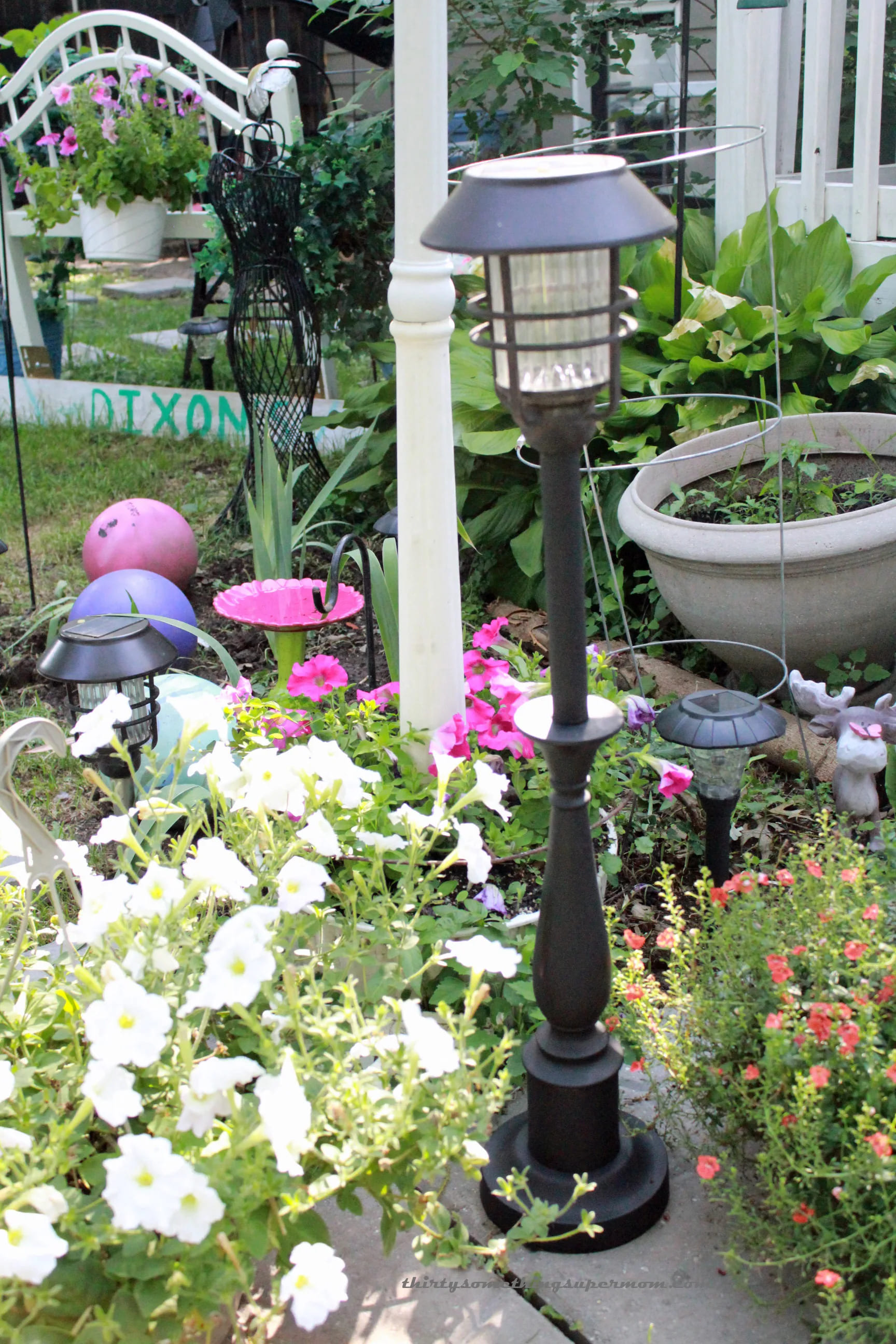 Solar Garden Lamp with a Repurposed Twist