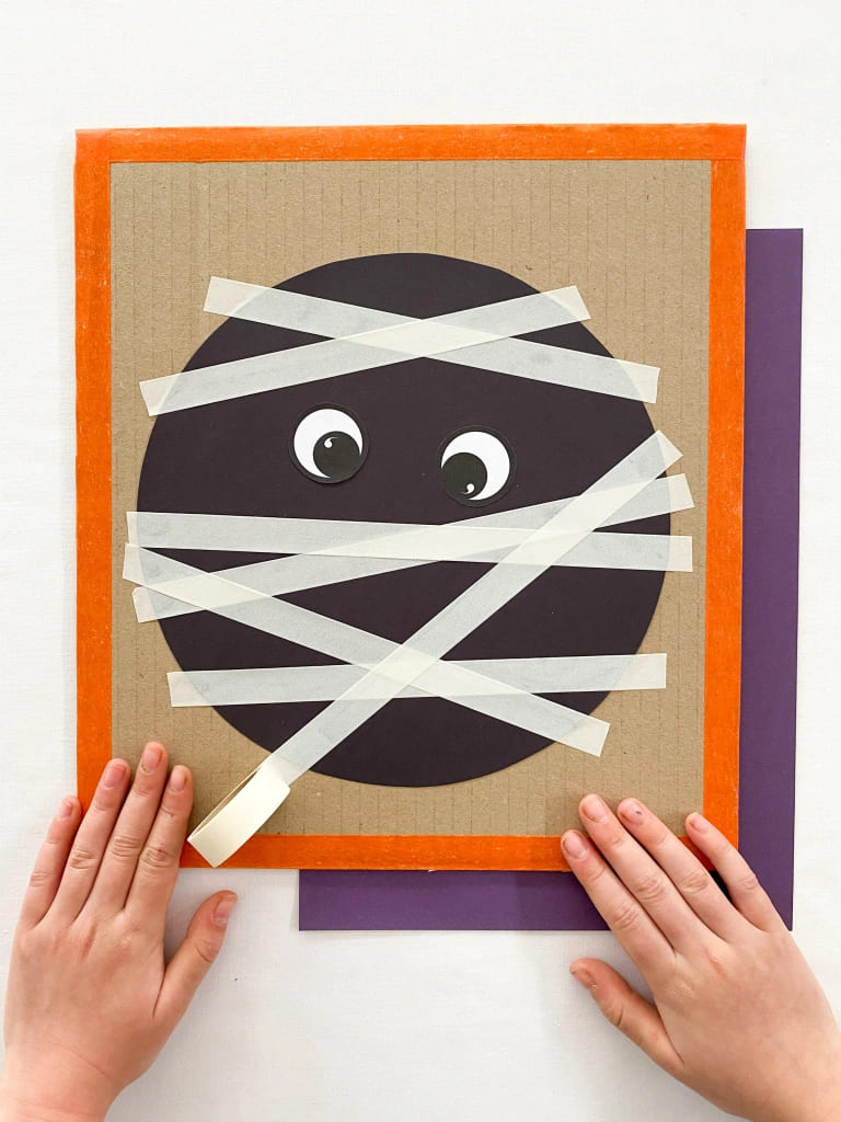 Spooky Paper Mummy Craft