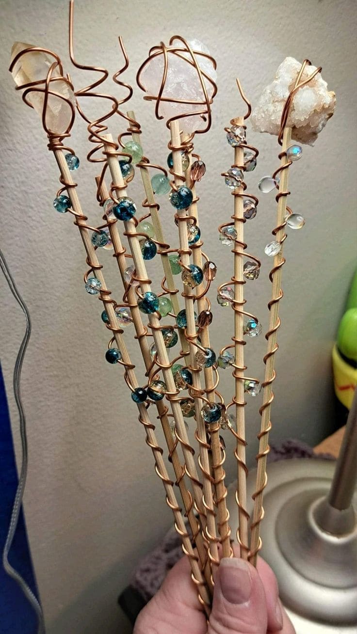 Starlight Spiral Crystal Wands