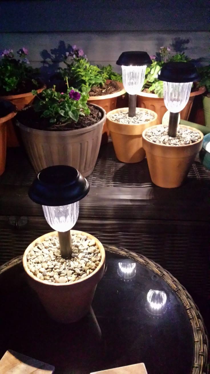 Terracotta Pot Solar Lights