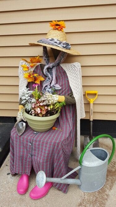 The Sitting Gardener Scarecrow