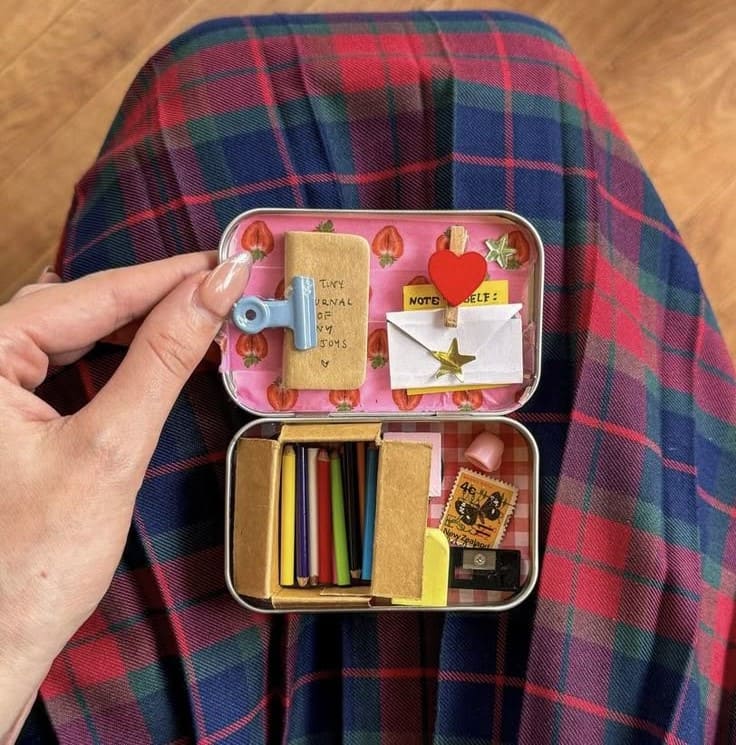Tiny Journal Kit in an Altoids Tin