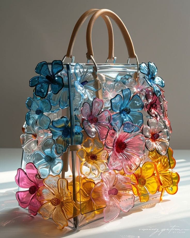 Transparent Floral Fantasy Gift Bag