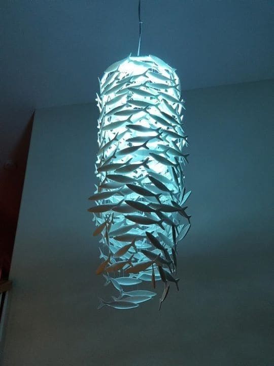 Underwater Fish Swarm Chandelier