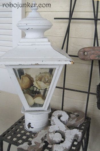 Upcycled Lantern Flower Display