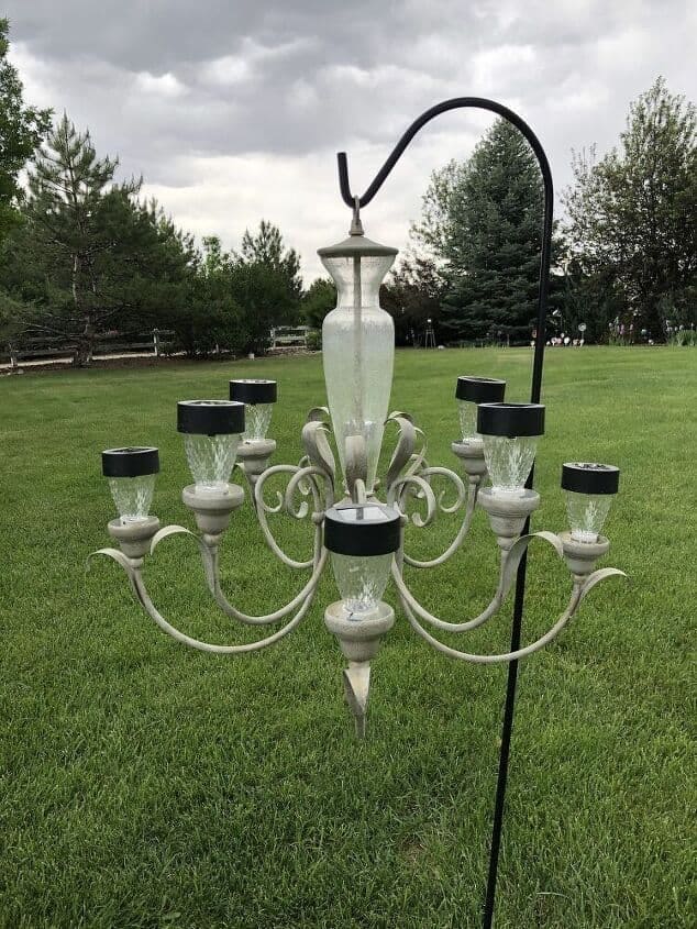 Upcycled Solar Chandelier