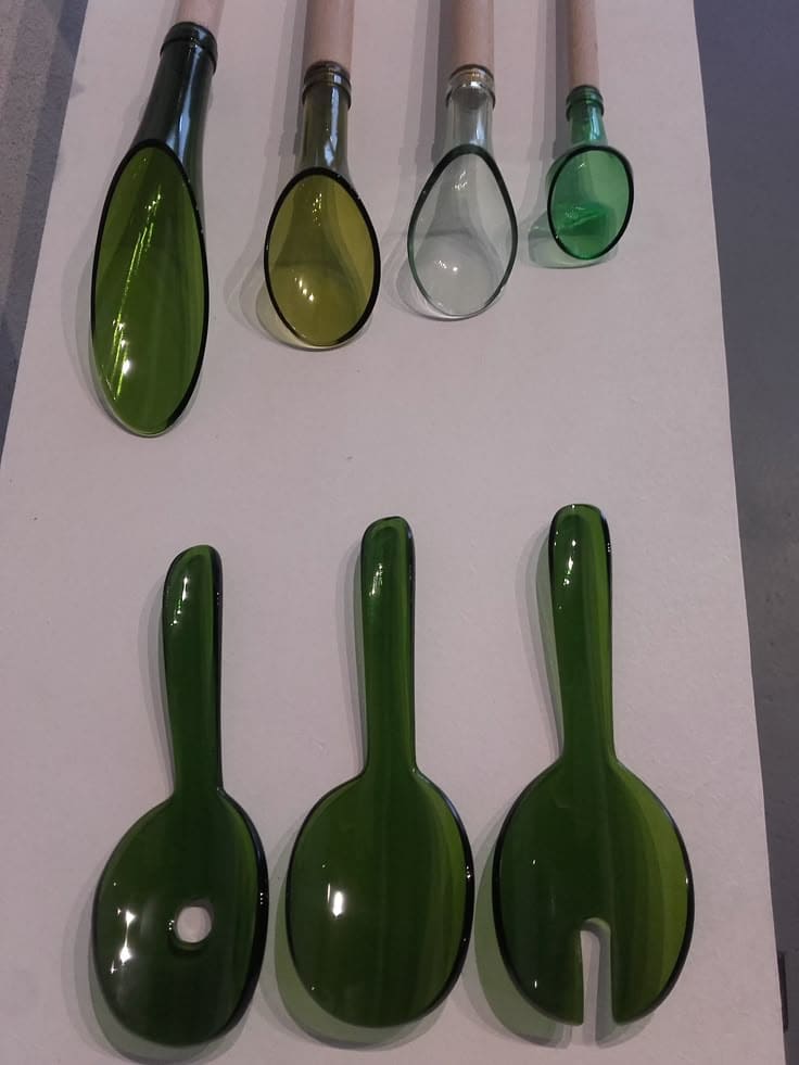 Upcycled Wine Bottle Spoons
