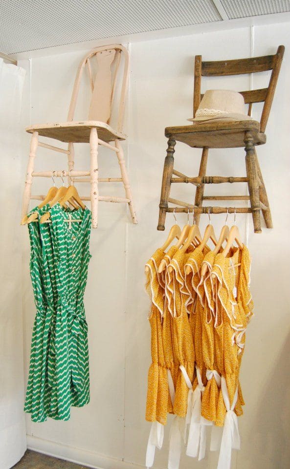 Upside-Down Chair Clothes Rack