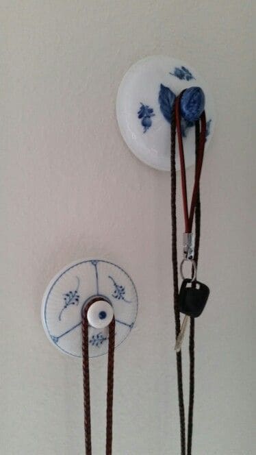 Upside-Down Teacup Wall Hooks