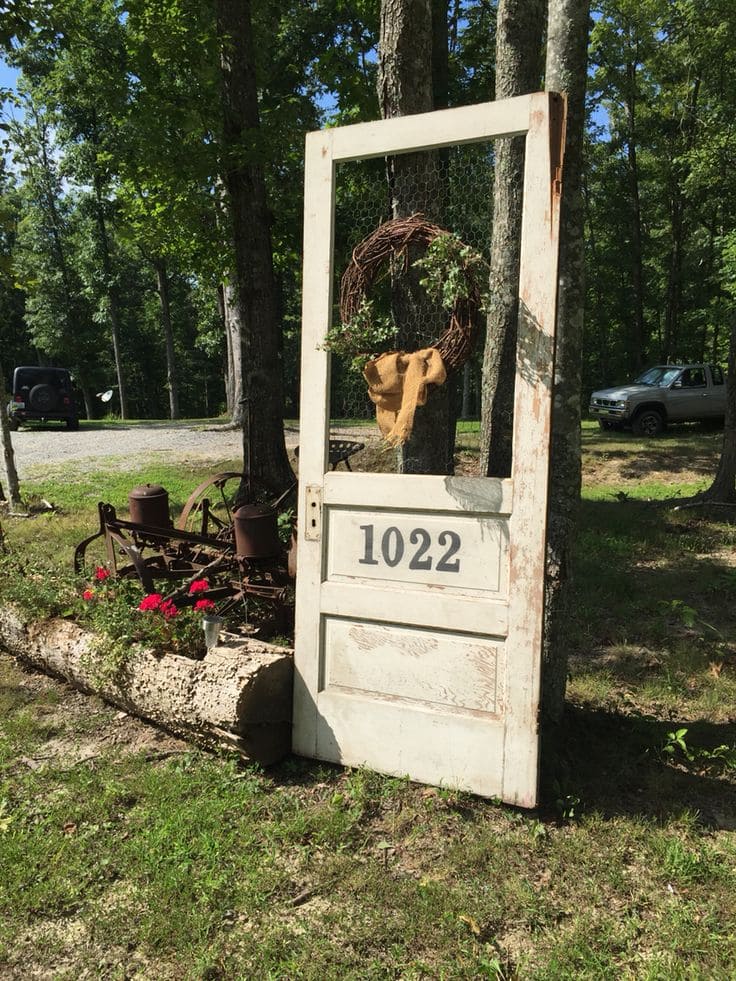 Vintage Door Address Marker