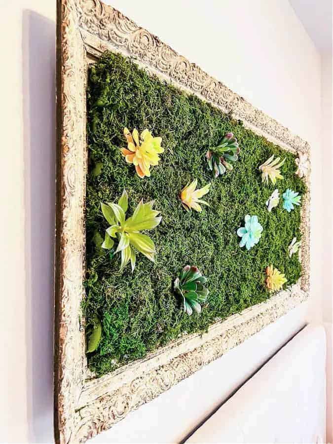 Vintage Frame Moss Garden Wall Art