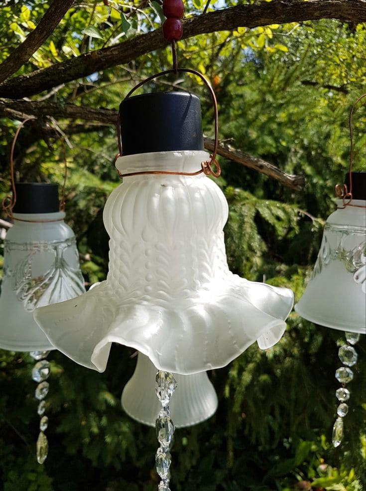 Vintage Glass Bell Solar Lights