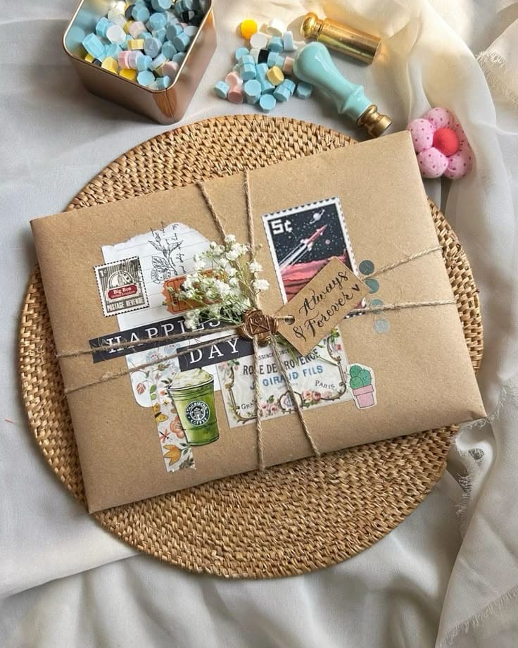 Vintage-Inspired Letter Collage