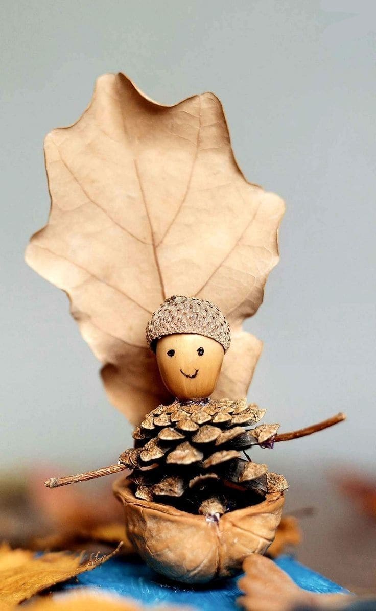 Walnut Shell Leaf Fairy