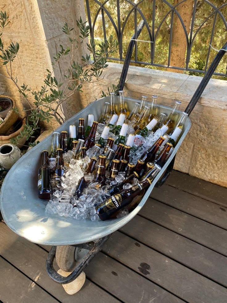 Wheelbarrow Drink Cooler