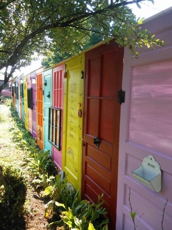 Whimsical Door Fence