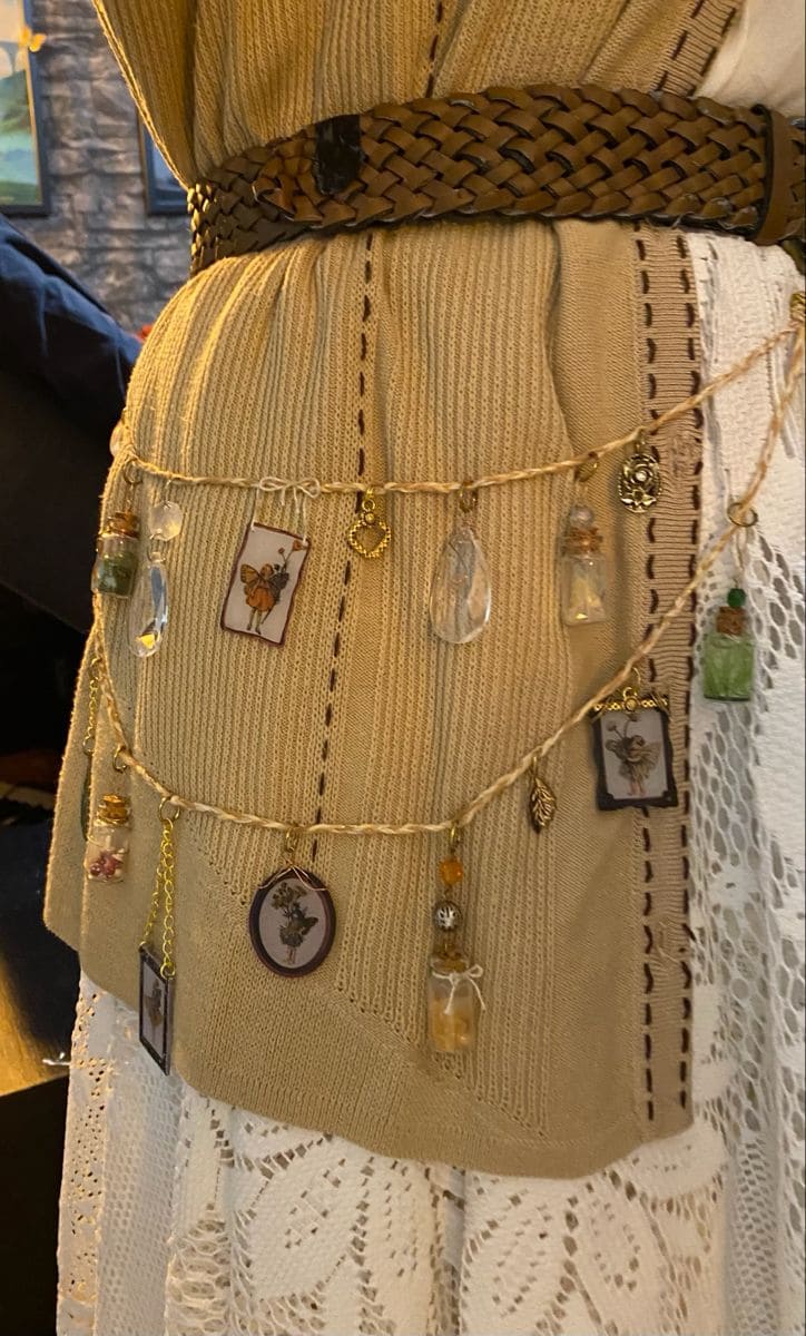 Whimsical Trinket Garland Curtain Tieback