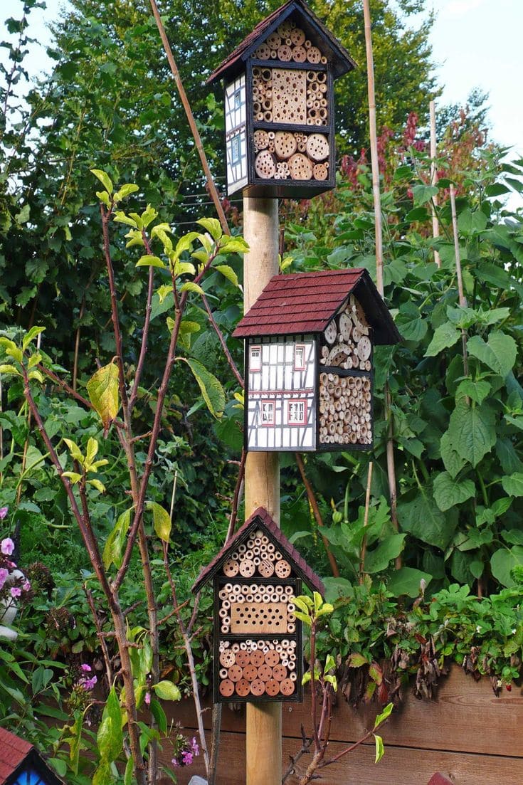 Whimsical Tudor-Style Insect Hotel Village