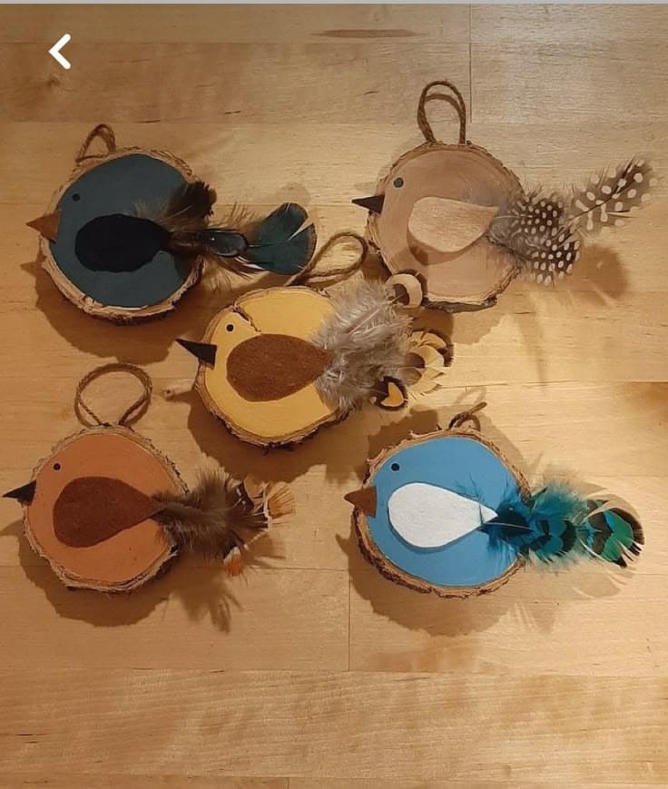 Wood Slice Birds
