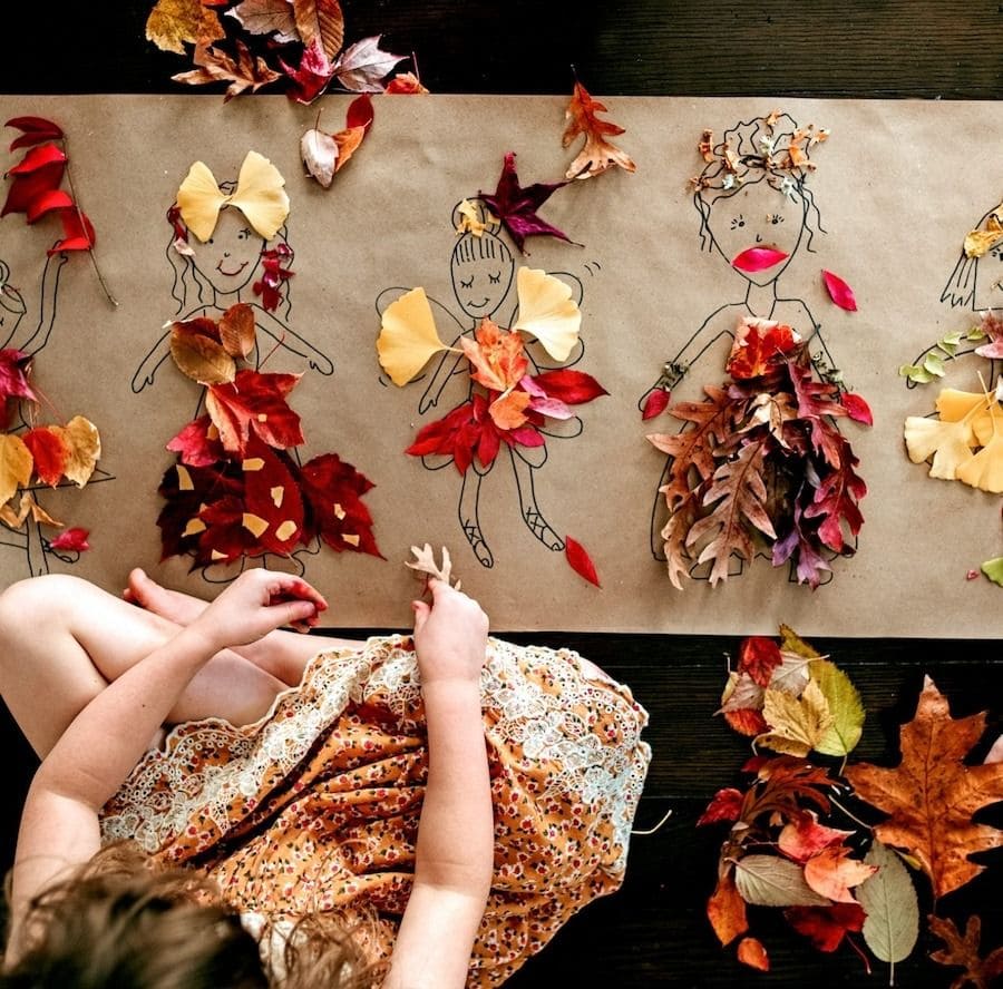 Autumn Leaf Dress-Up Dolls