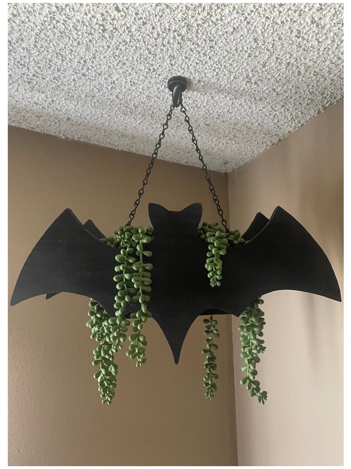 Batwing Hanging Halloween Planter