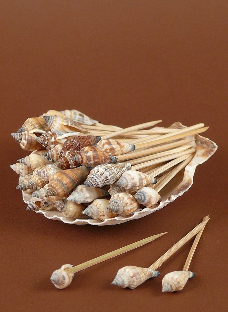 Beachy Shell Cocktail Picks