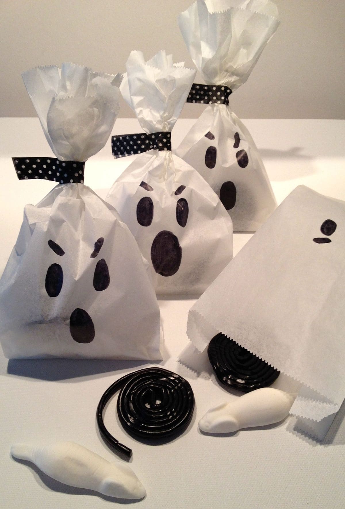 Boo Bags with Ghost Faces