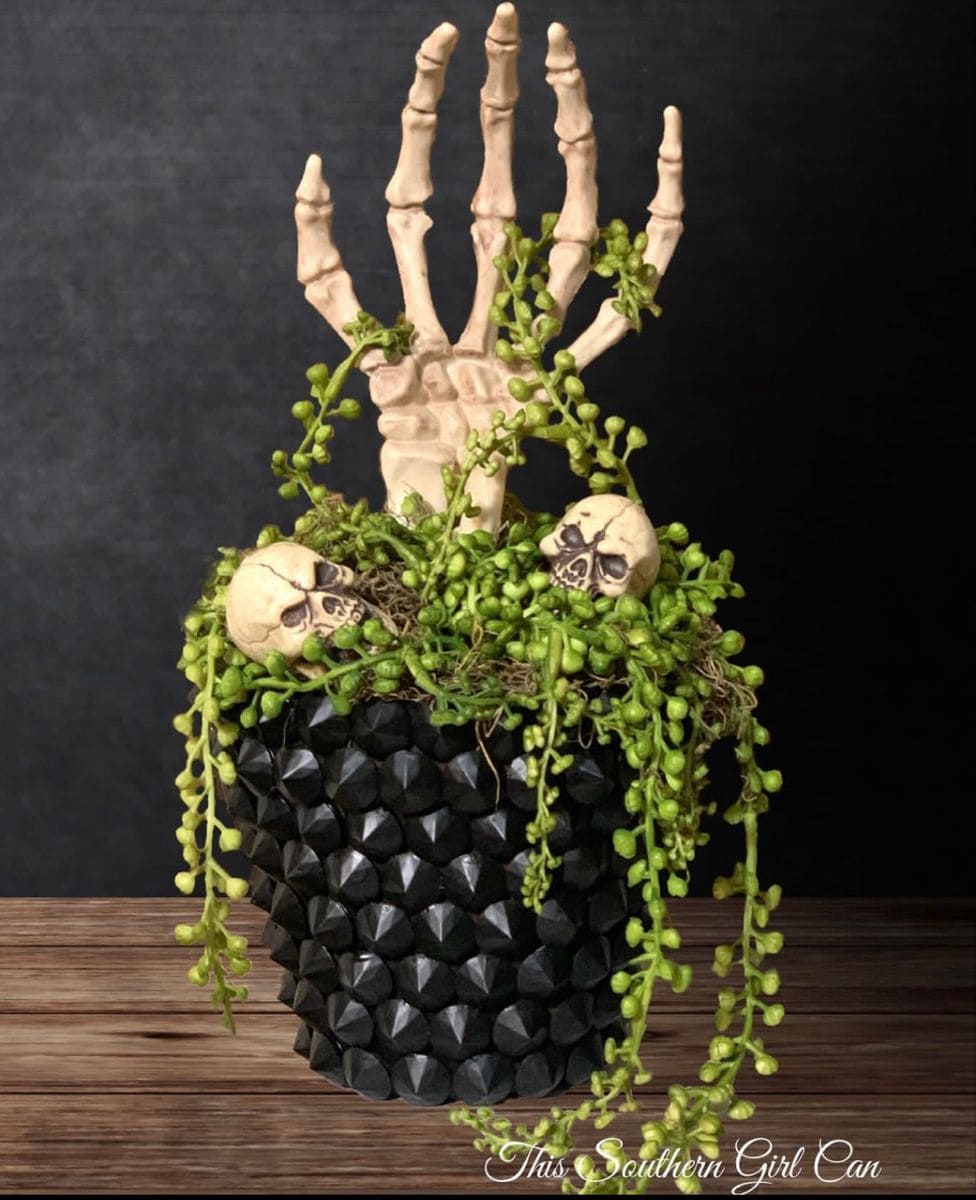 Buried Alive Halloween Planter