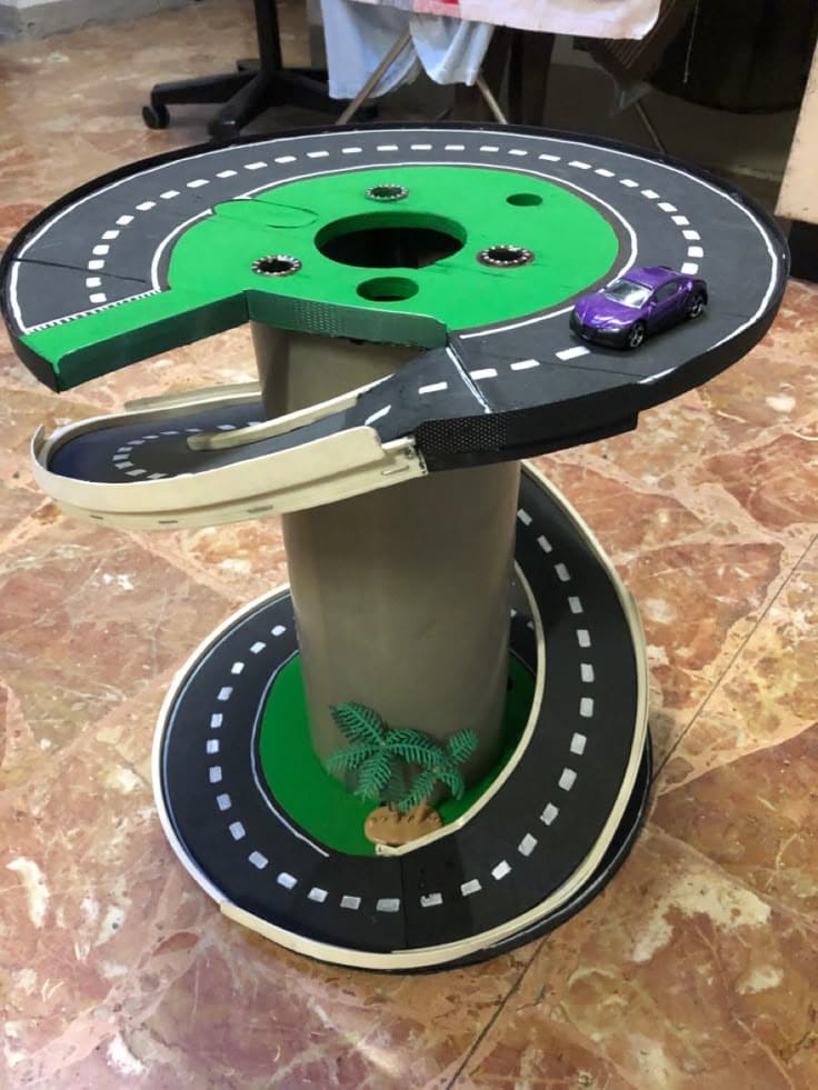 Cable Spool Race Track Table