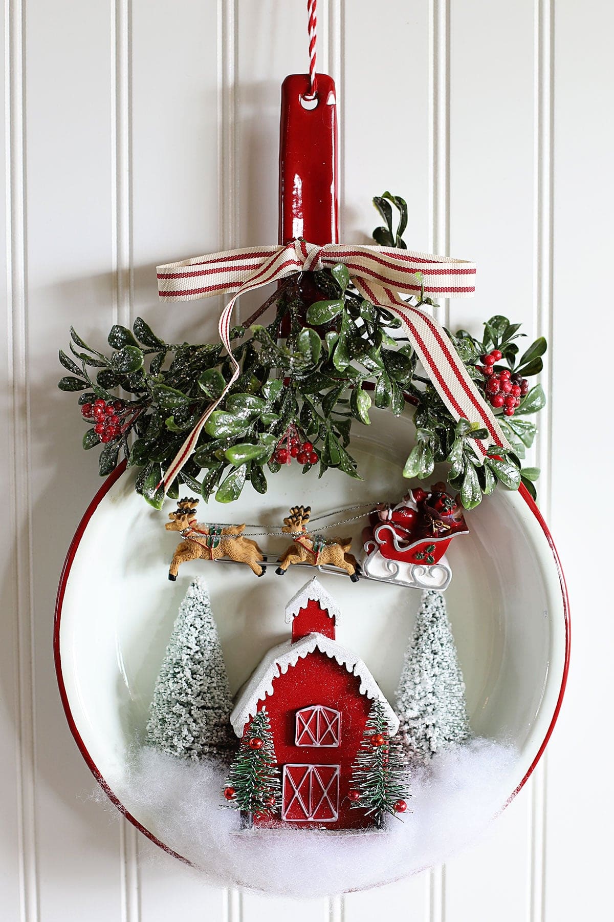 Christmas Diorama Skillet Scene