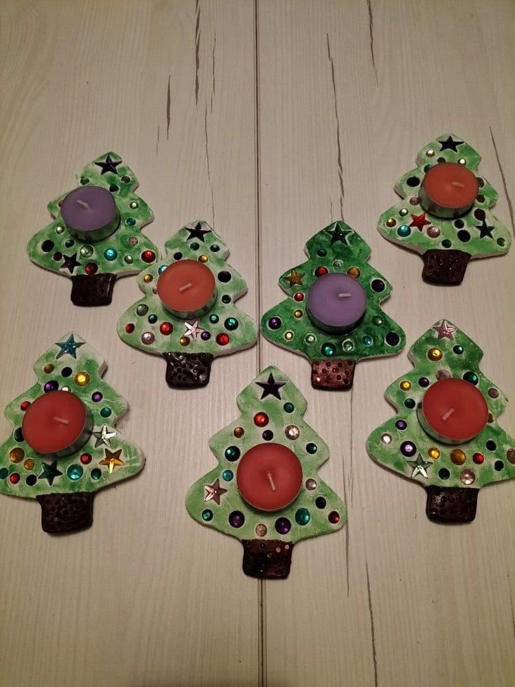Christmas Tree Tea Light Holders