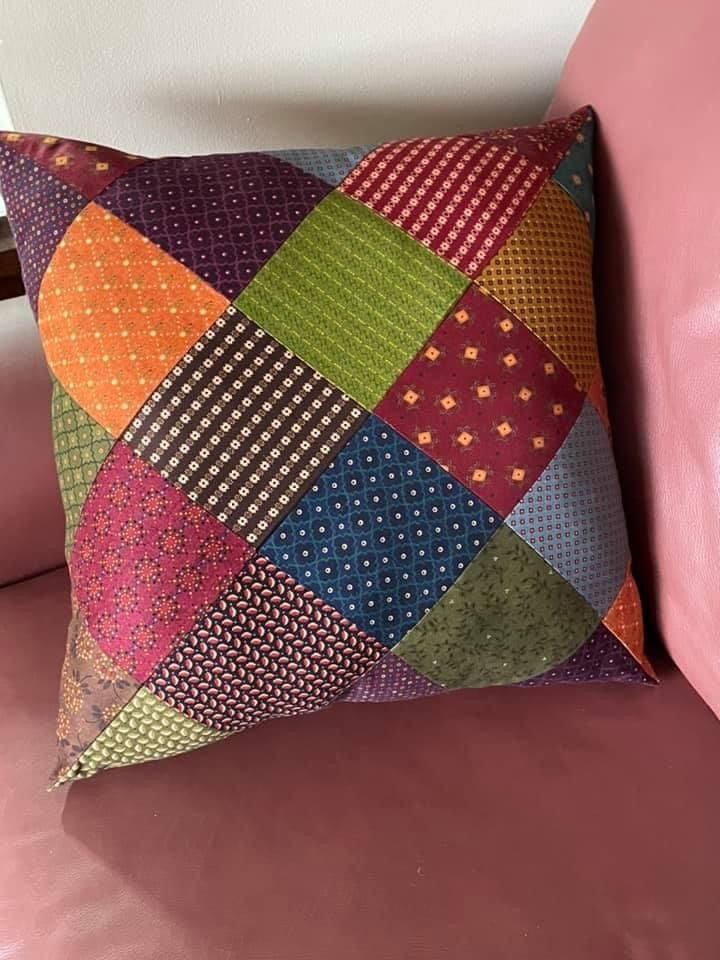 Classic Patchwork Throw Pillow