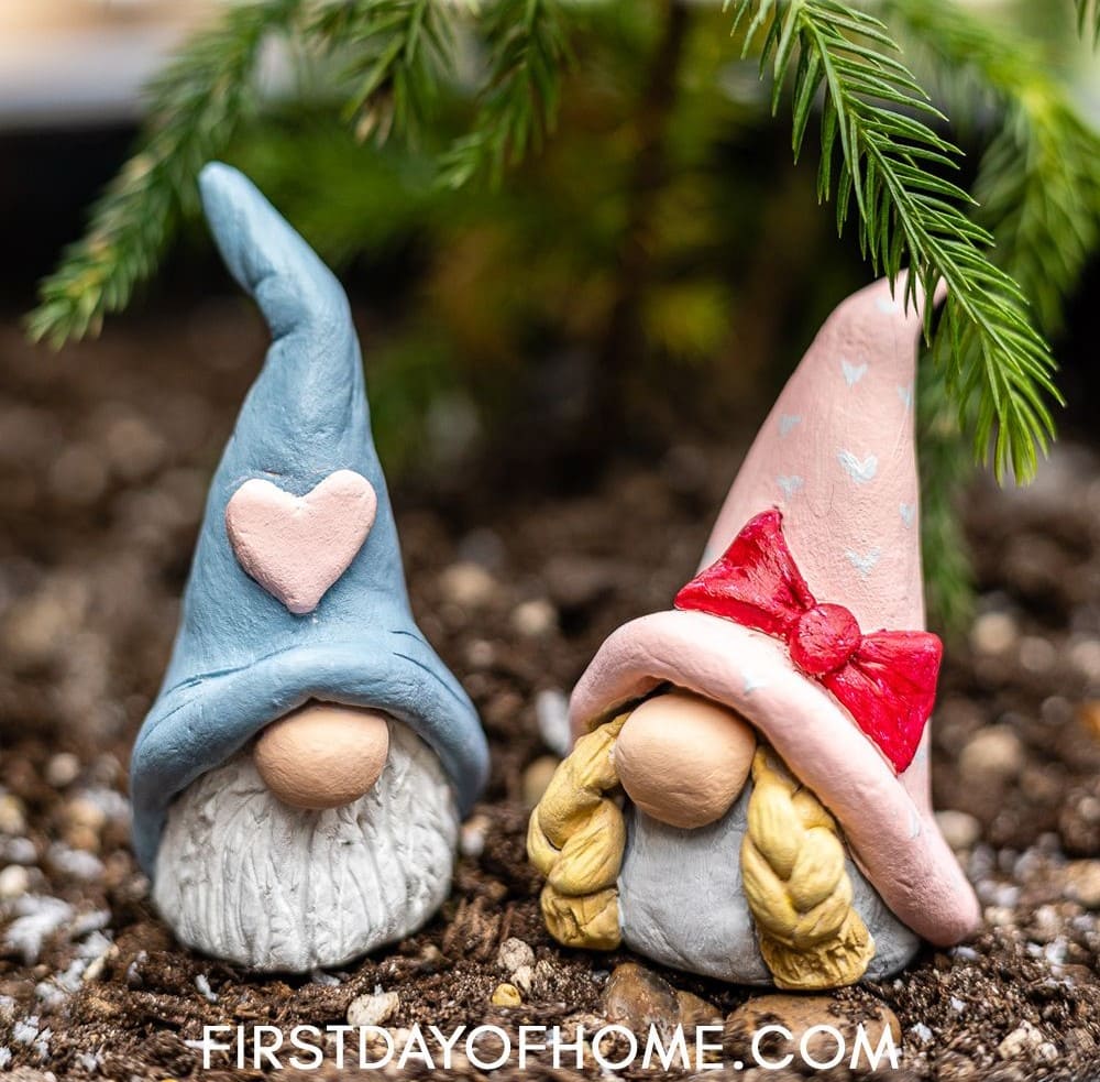 Clay Valentine Gnomes