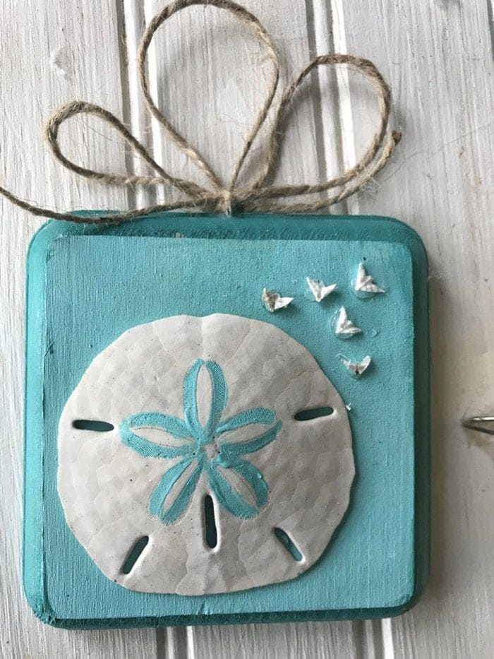 Coastal Gift Tag Sand Dollar Plaque