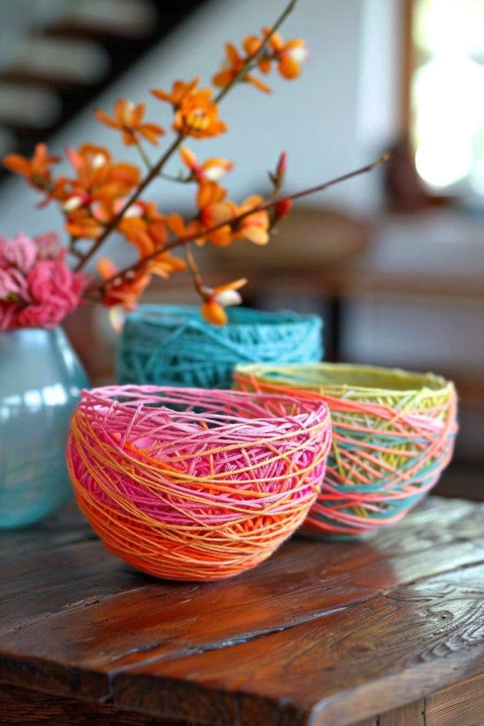 Colorful Yarn Bowls