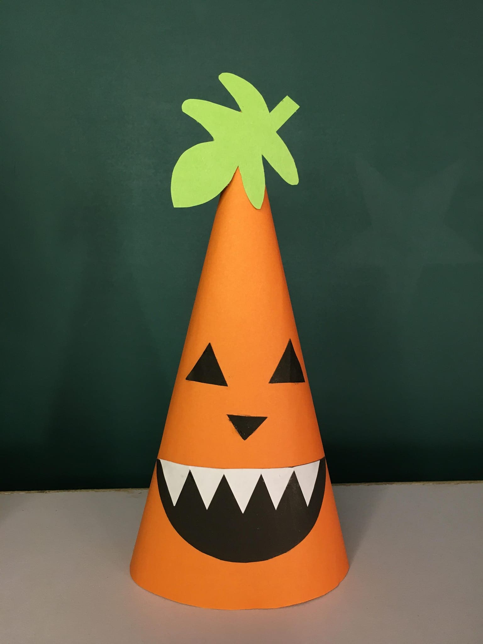 Cone Jack-o-Lantern Craft