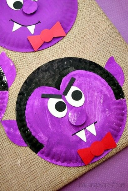 Count Dracula Paper Plate Craft
