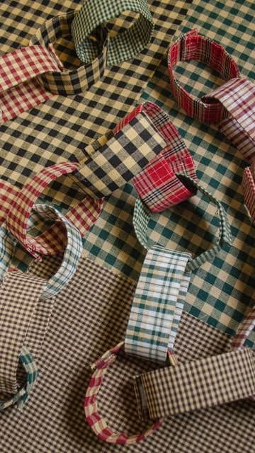 Country Plaid Fabric Chain Garland