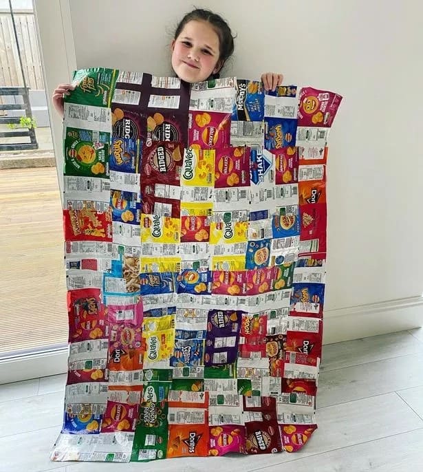 Crisp Packet Patchwork Blanket