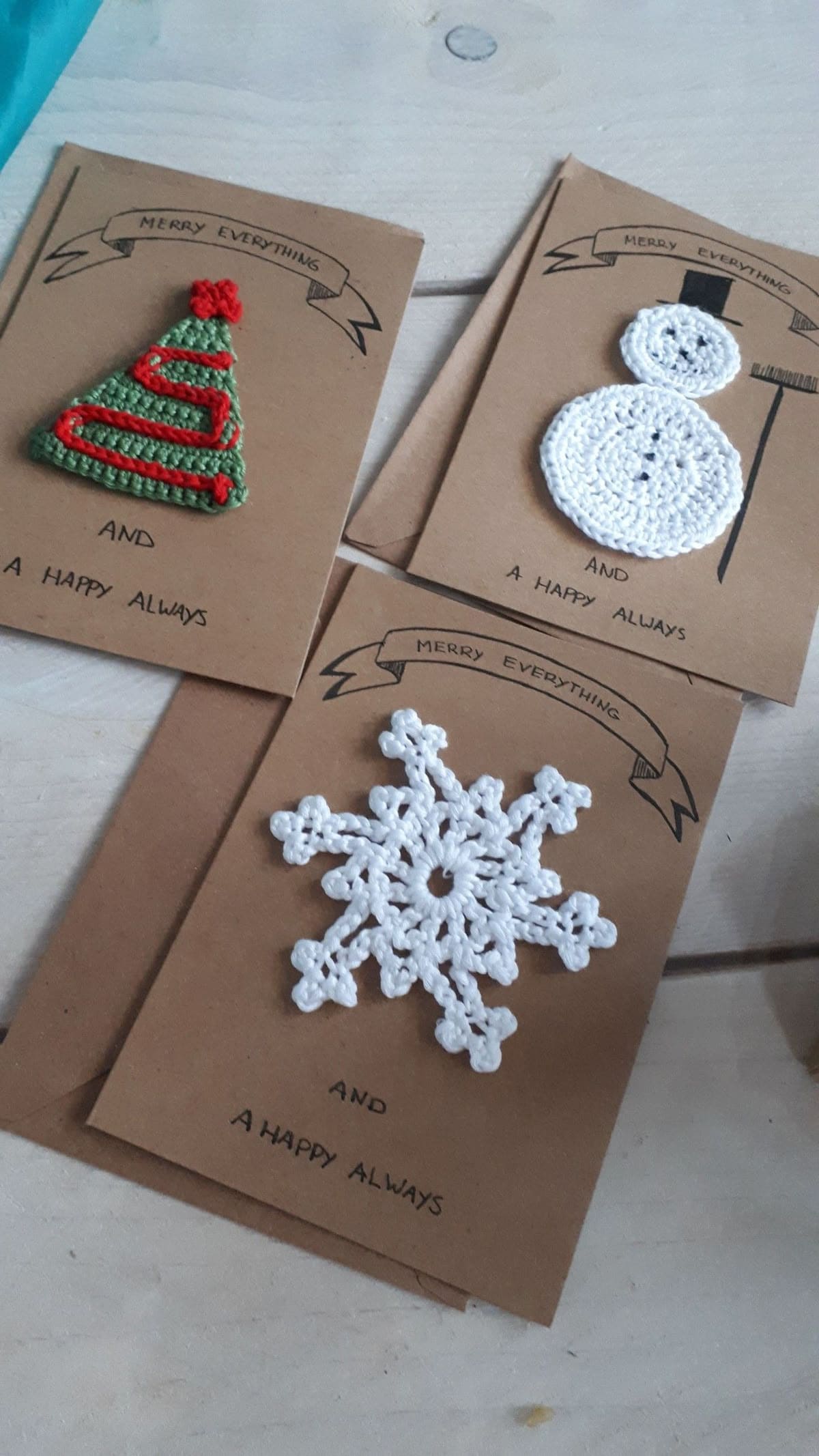 Crochet Holiday Cards