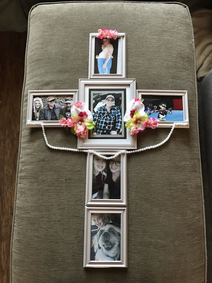 Cross-Shaped Photo Memorial