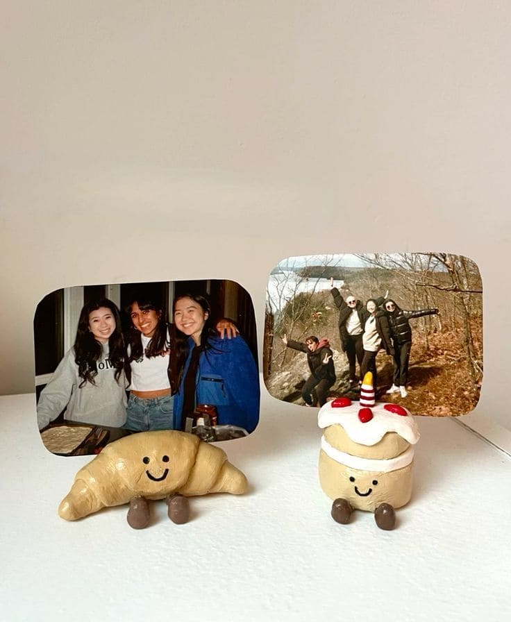 Cute Clay Pastry Photo Holders
