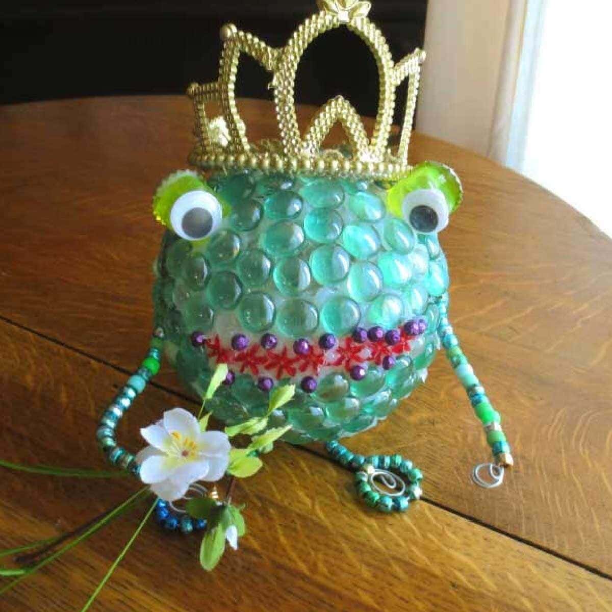 DIY Glass Gem Frog Prince