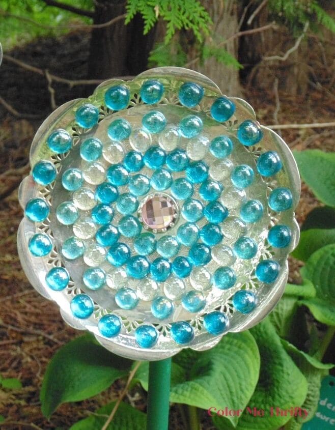 DIY Glass Gem Garden Flower